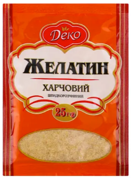 Желатин харчовий Деко швидкорозчинний 25 г